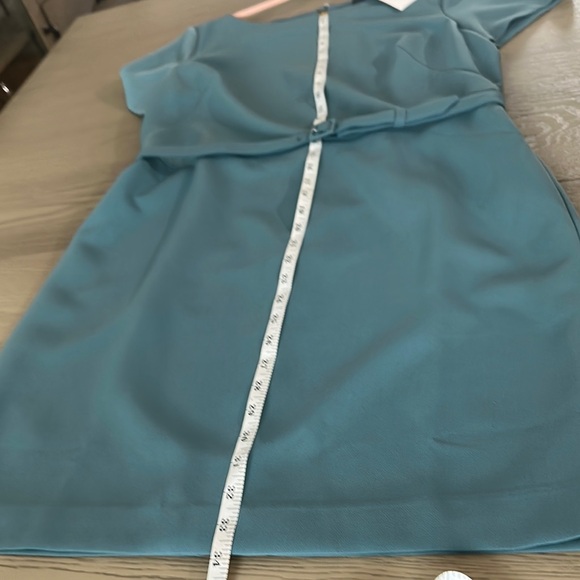 Ann Taylor Teal Dress with Belt - Picture 6 of 9